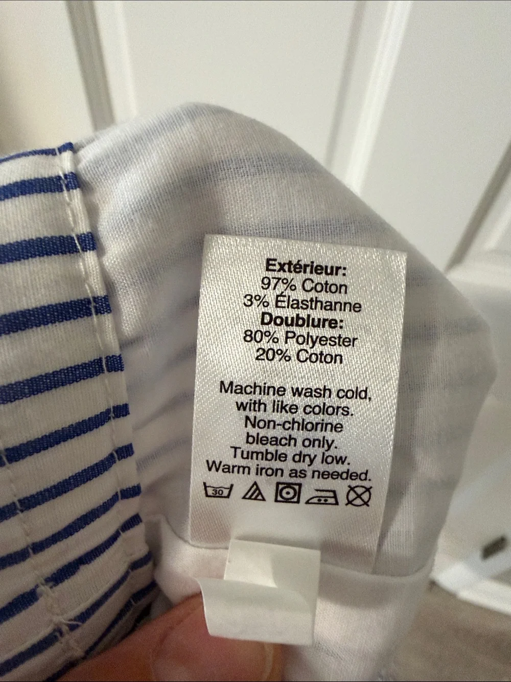 J.Crew Factory Cocktail Stripe Tiered Ruffle Midi Skirt Blue White Coastal Sz. 4